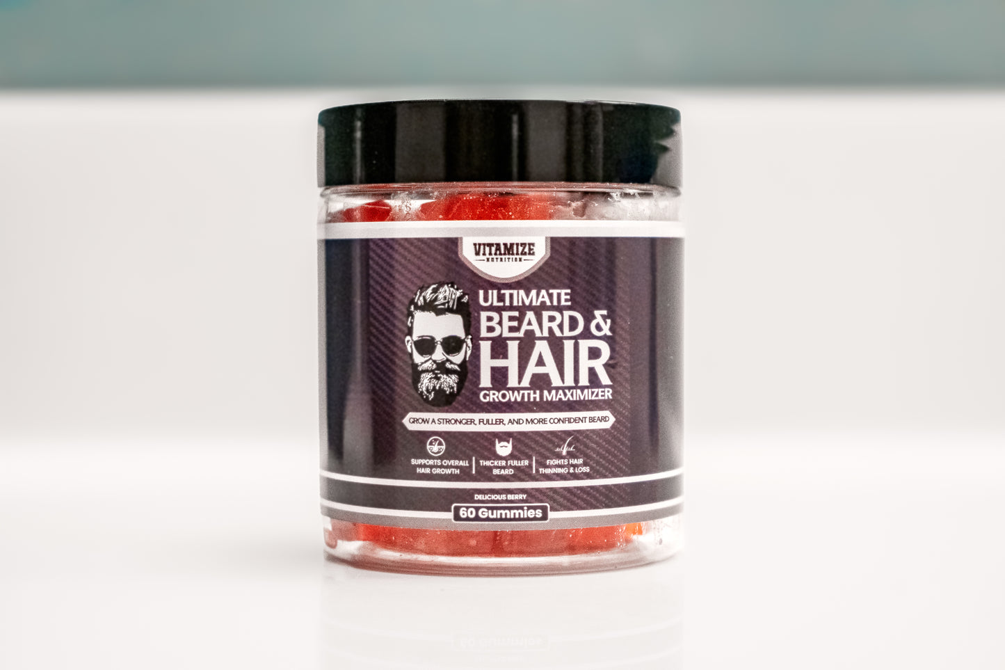 Ultimate Beard & Hair Growth Maximizer Gummies – 60ct
