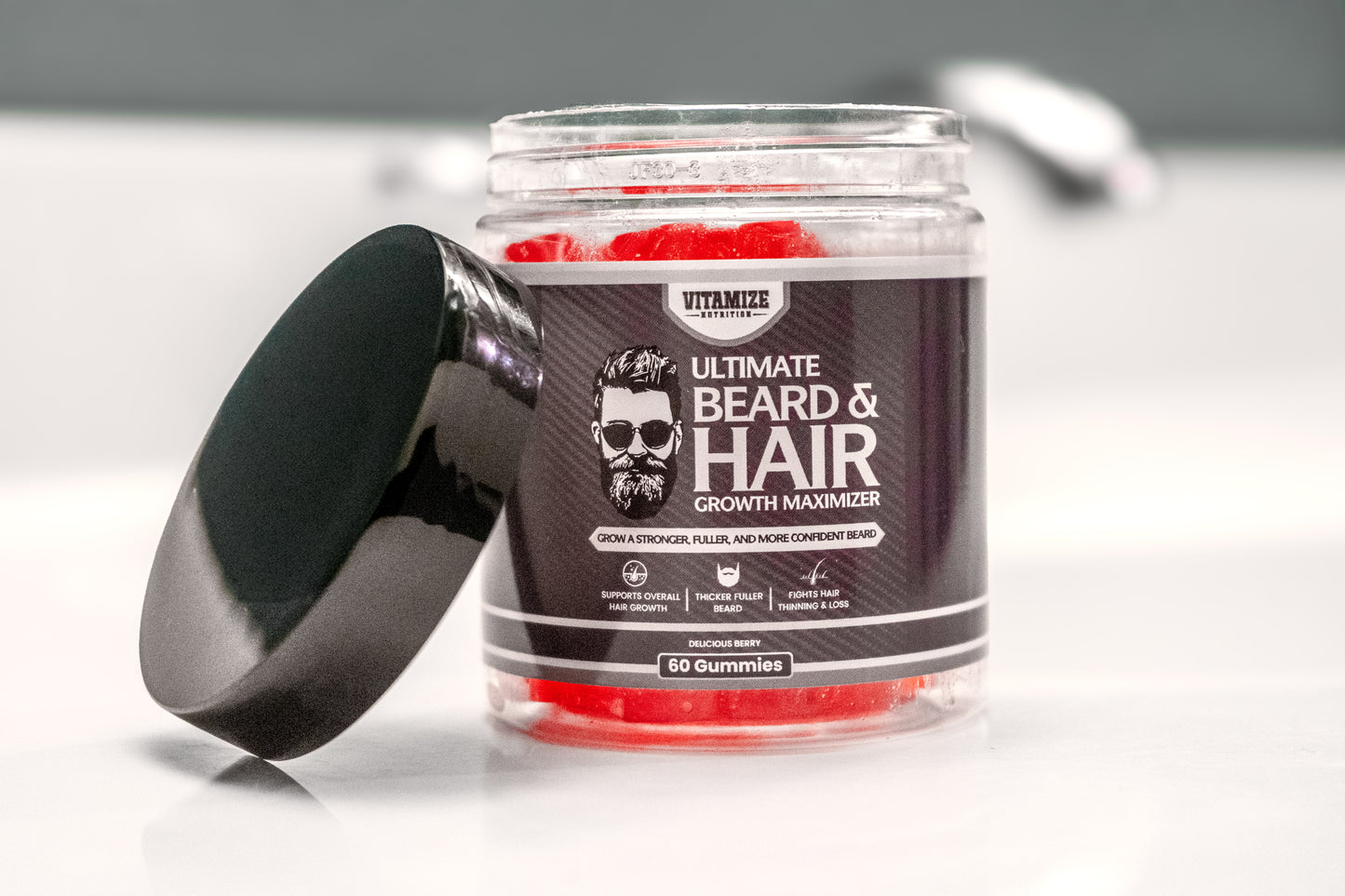 Ultimate Beard & Hair Growth Maximizer Gummies – 60ct