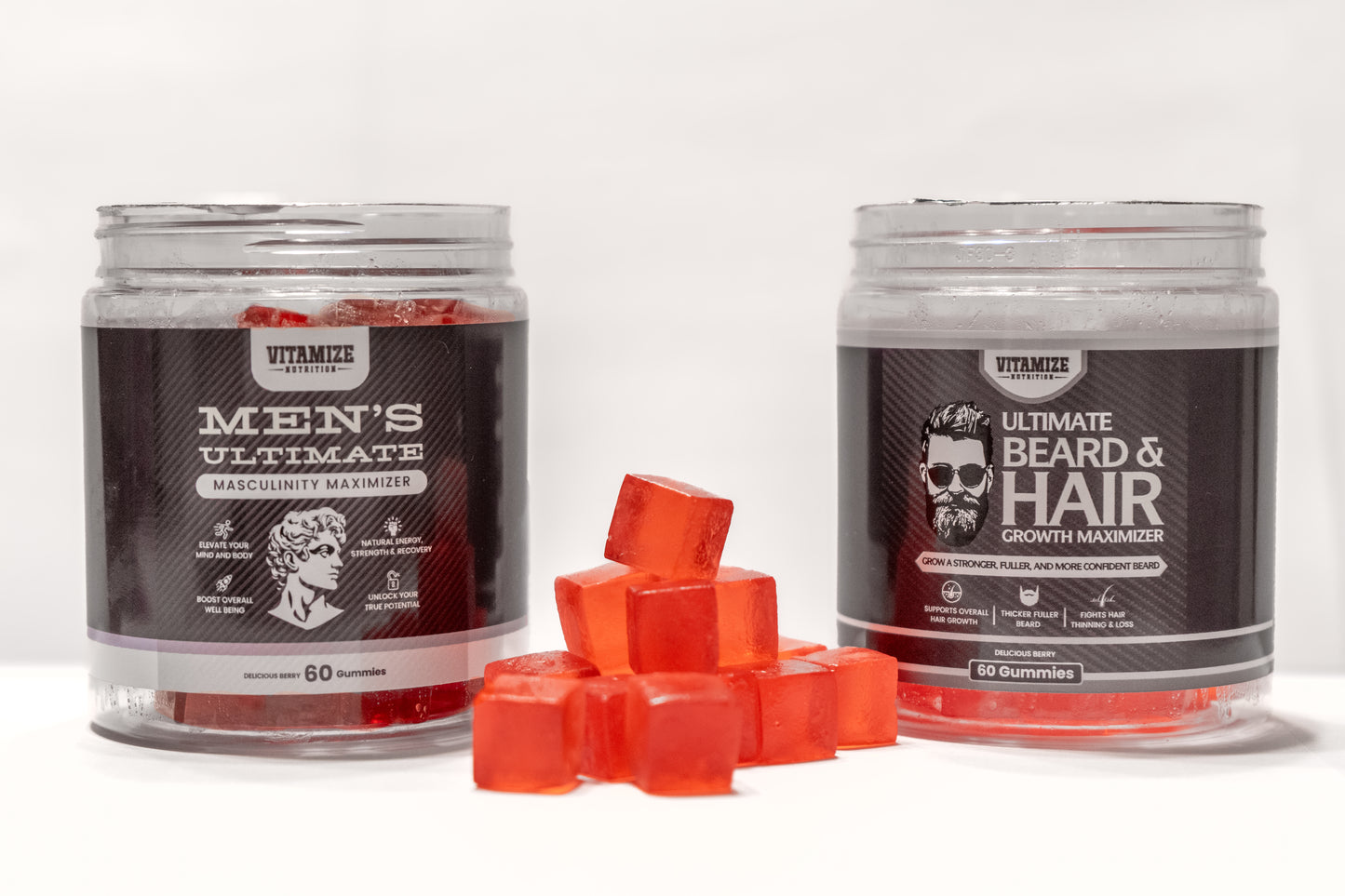 Ultimate Beard & Hair Growth Maximizer Gummies – 60ct