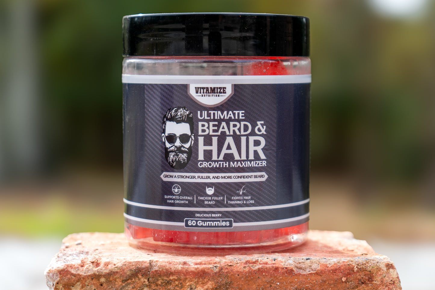 Ultimate Beard & Hair Growth Maximizer Gummies – 60ct