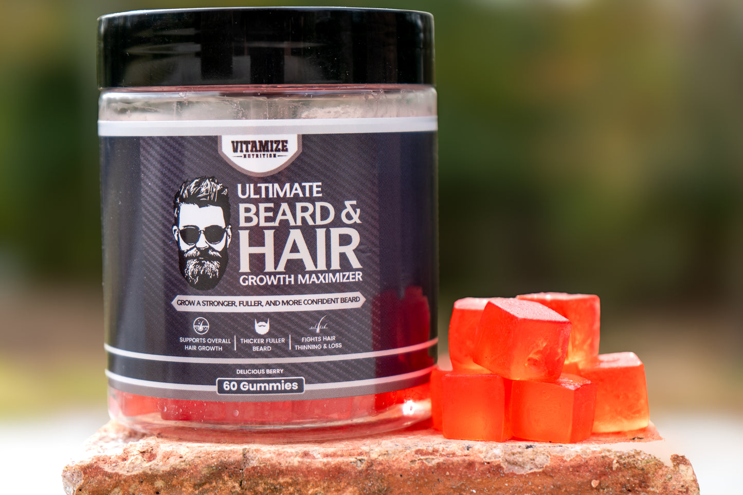 Ultimate Beard & Hair Growth Maximizer Gummies – 60ct